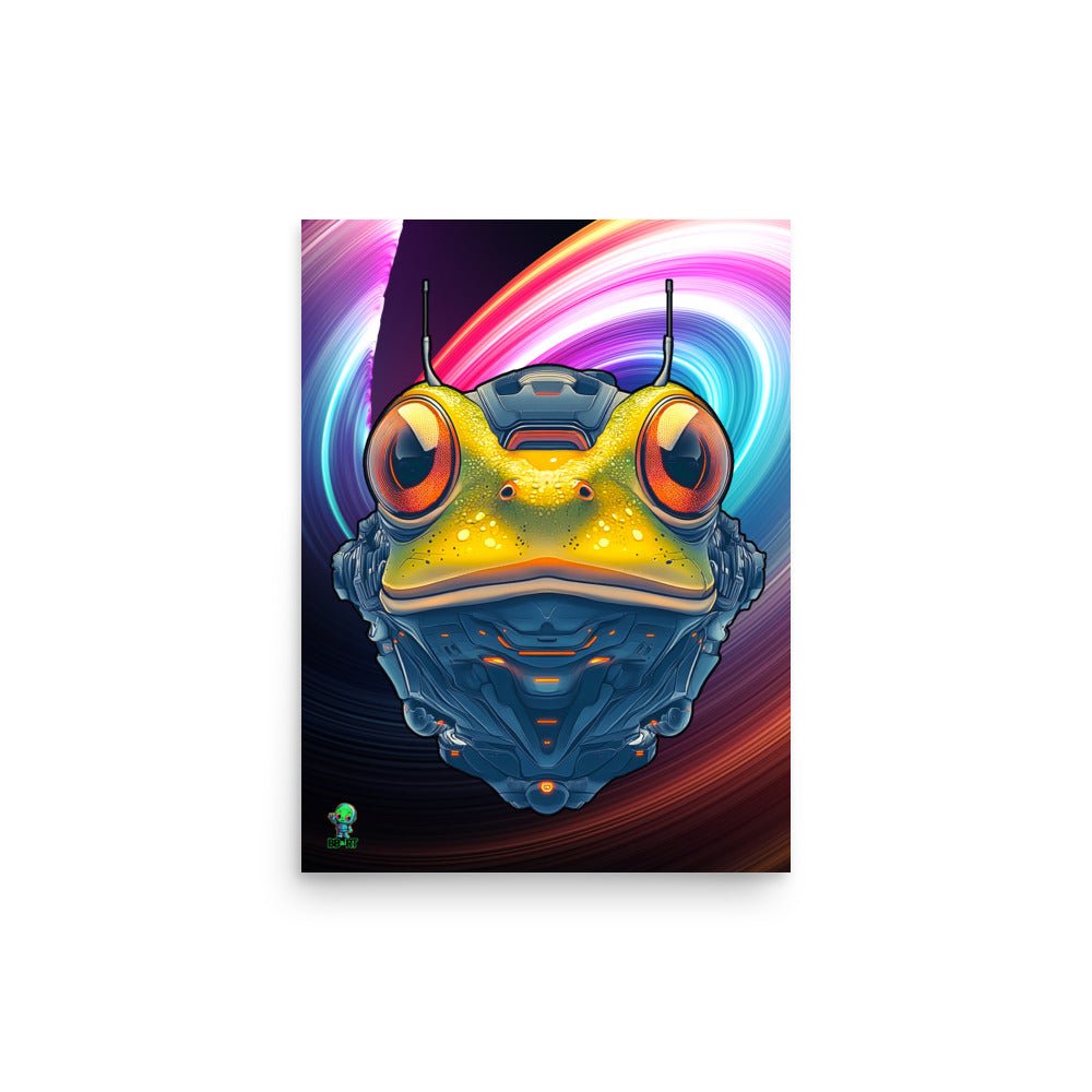 Techno Toad - Photo paper poster - BBairt