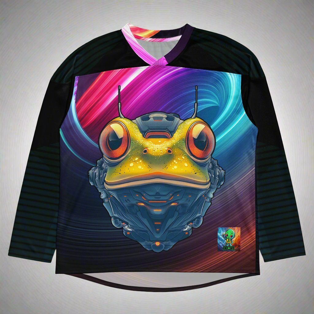Techno Toad - Recycled hockey fan jersey - BBairt