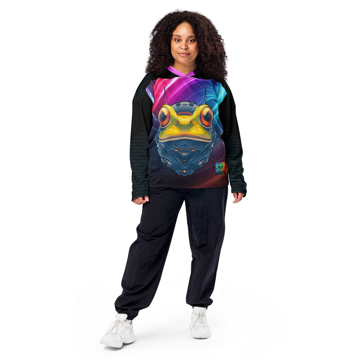 Techno Toad - Recycled hockey fan jersey - BBairt