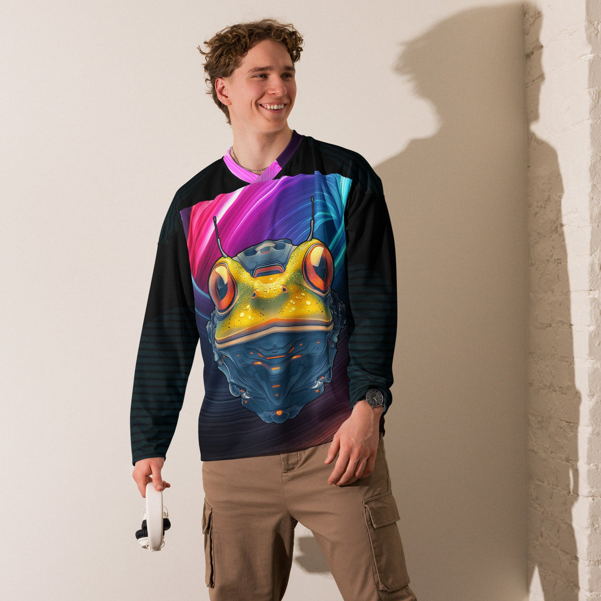 Techno Toad - Recycled hockey fan jersey - BBairt