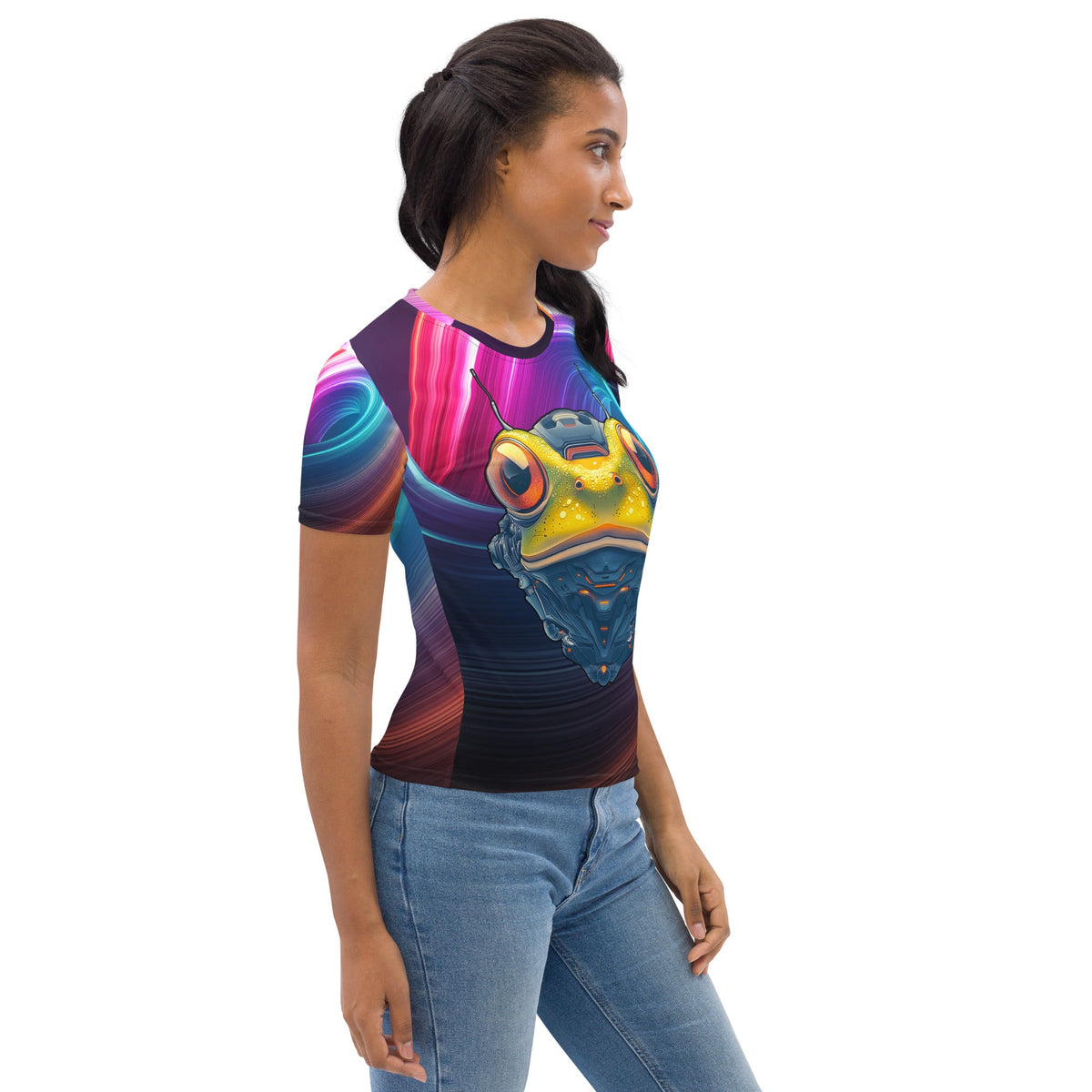Techno Toad - Women's All - Over Print T-shirt - BBairt