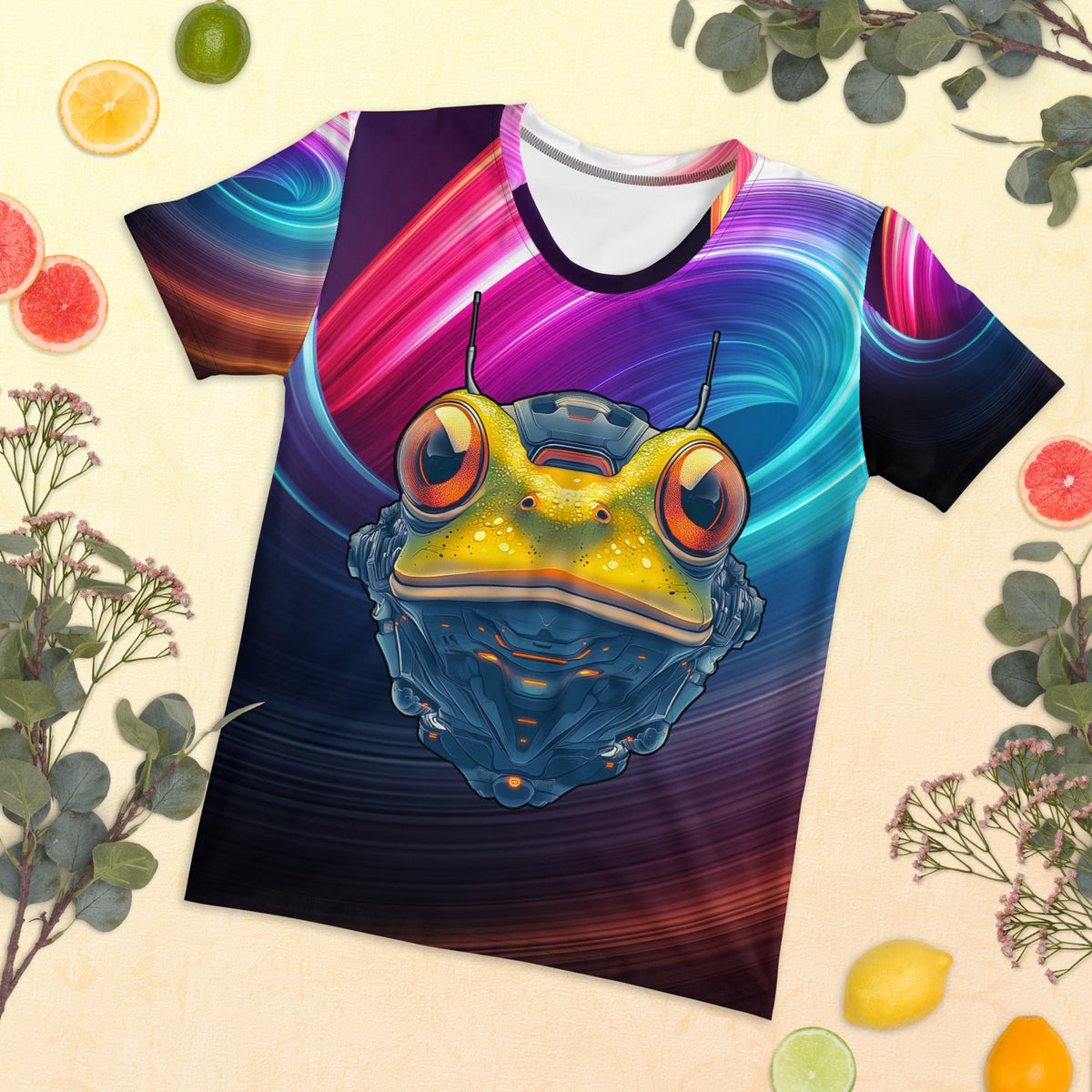 Techno Toad - Women's All - Over Print T-shirt - BBairt