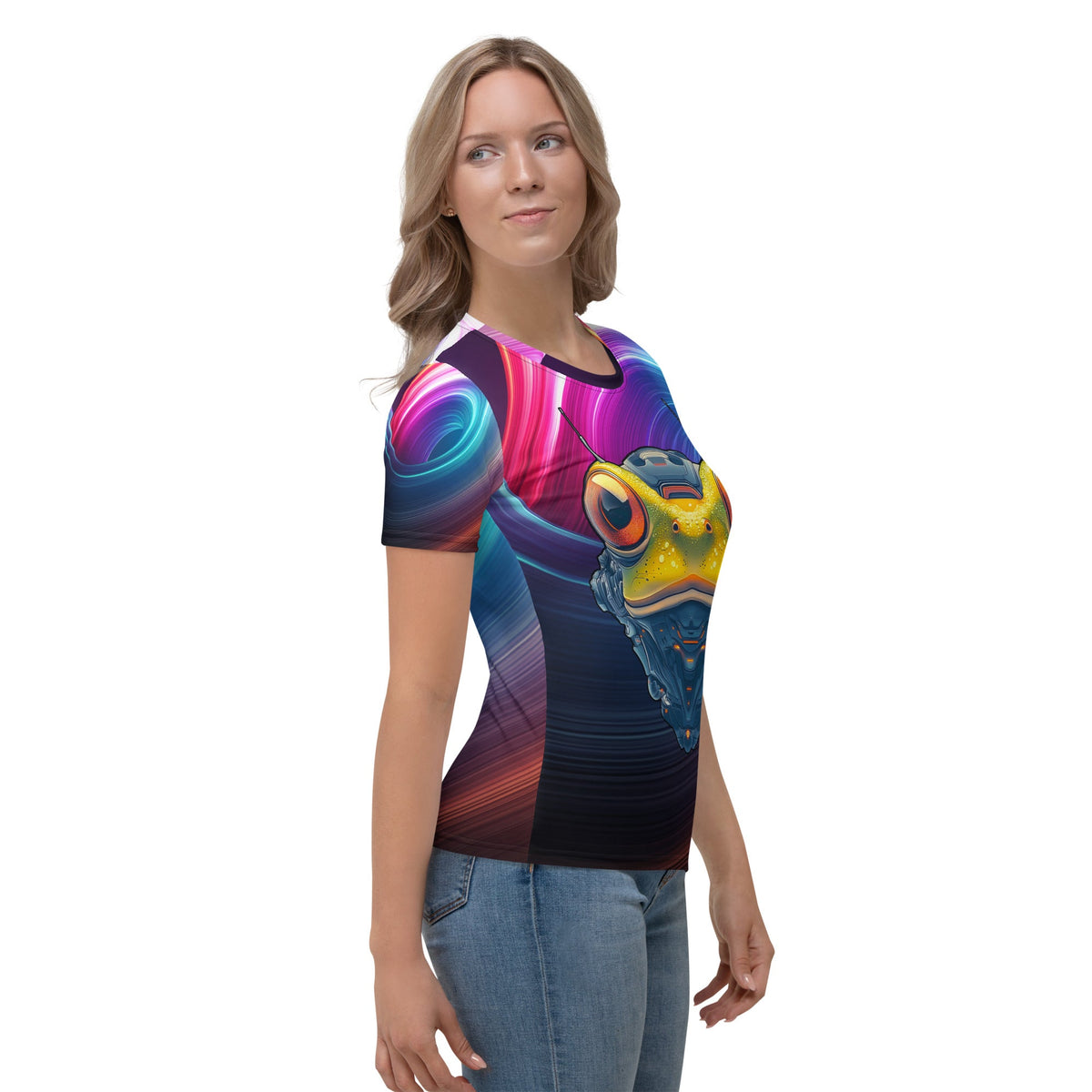Techno Toad - Women's All - Over Print T-shirt - BBairt
