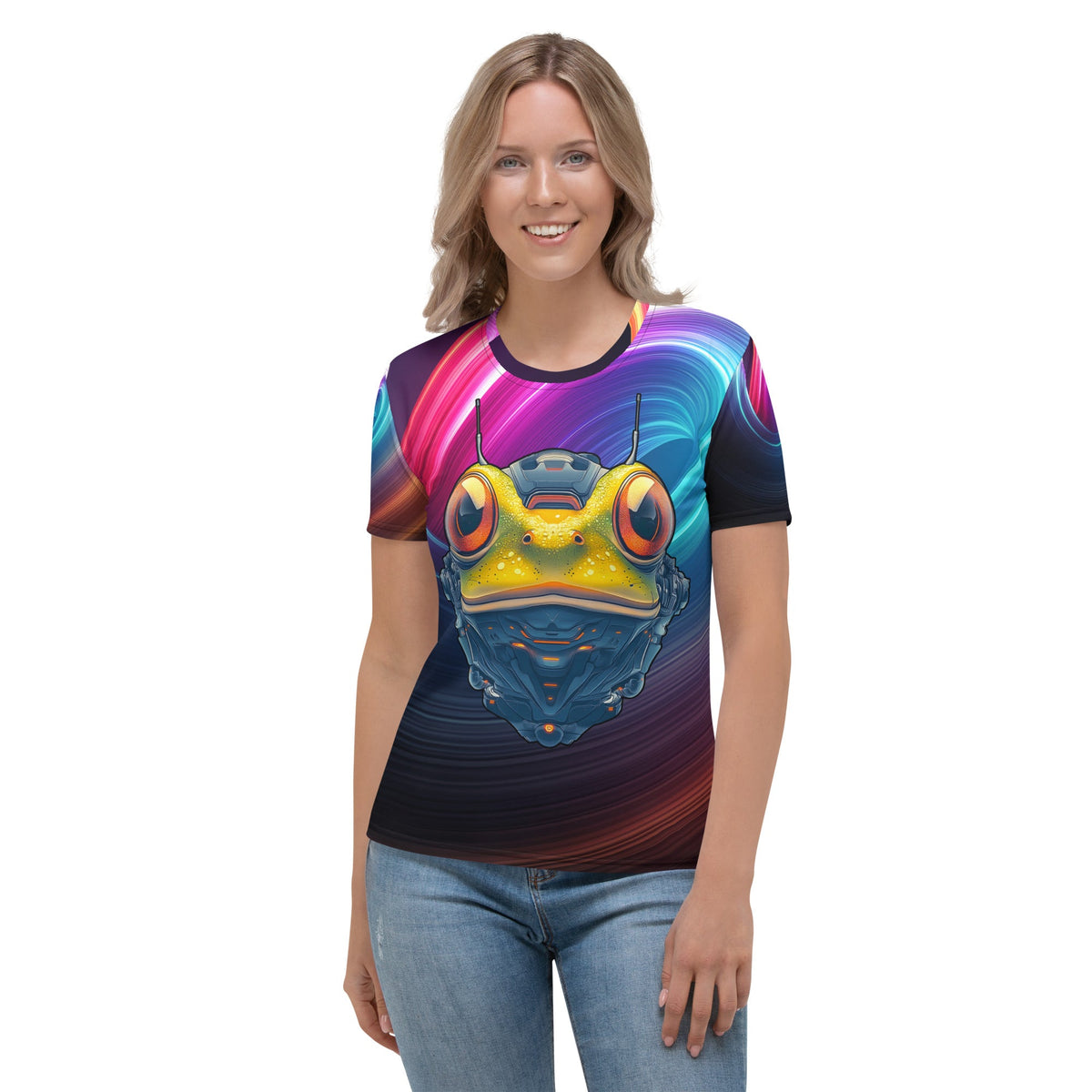 Techno Toad - Women's All - Over Print T-shirt - BBairt