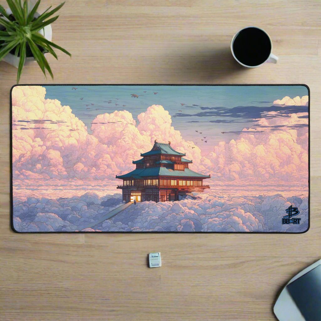 Temple of the Skyward Gate Desk Mat from BBairt