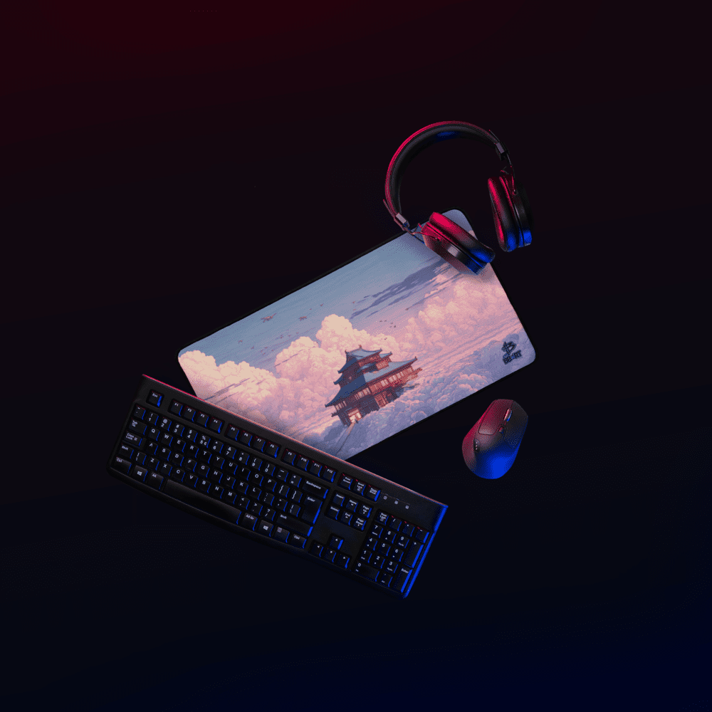Temple of the Skyward Gate Desk Mat from BBairt