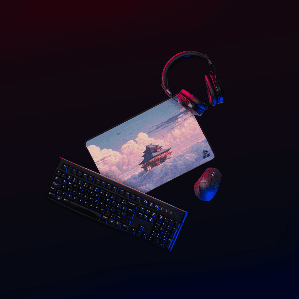 Temple of the Skyward Gate Desk Mat from BBairt