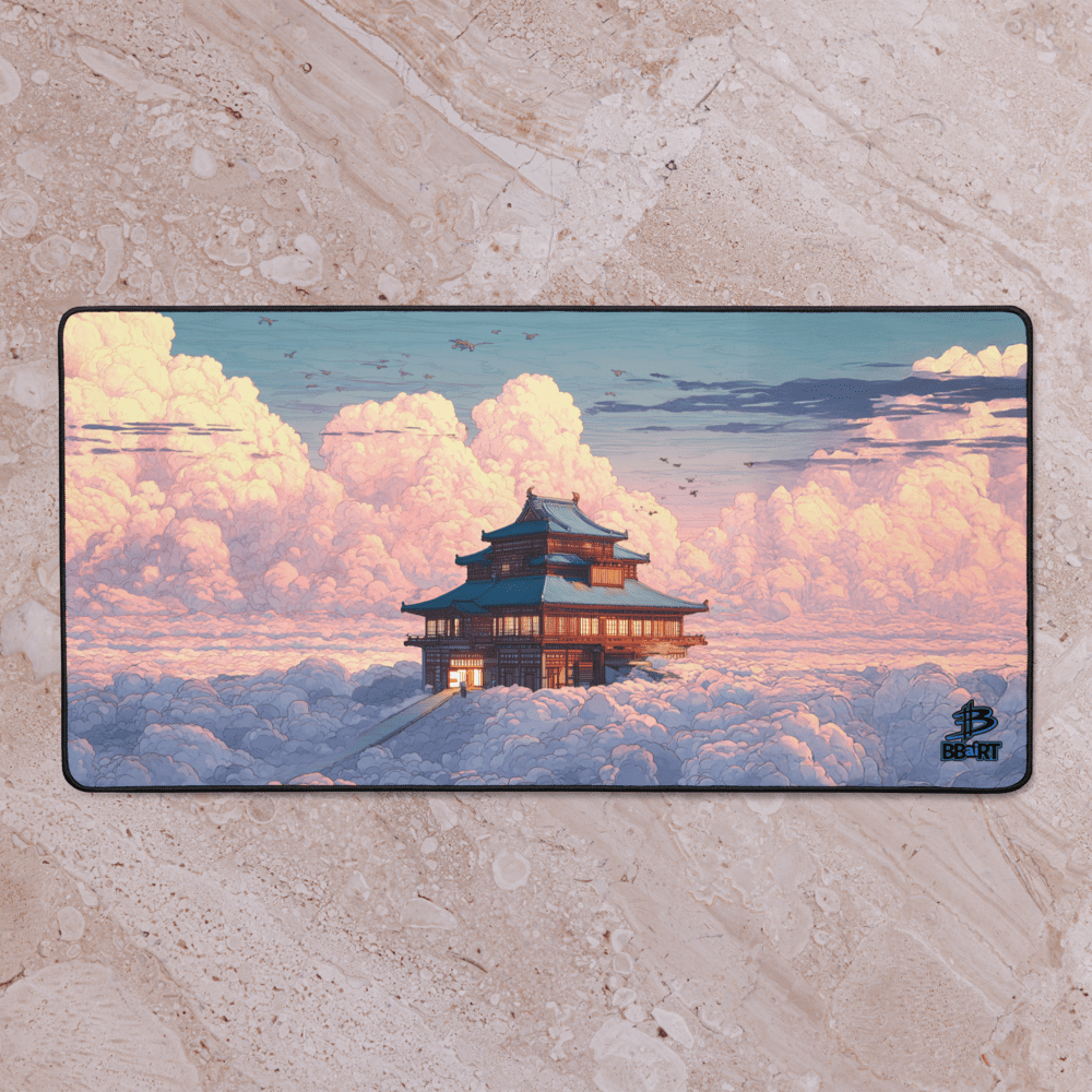 Temple of the Skyward Gate Desk Mat from BBairt