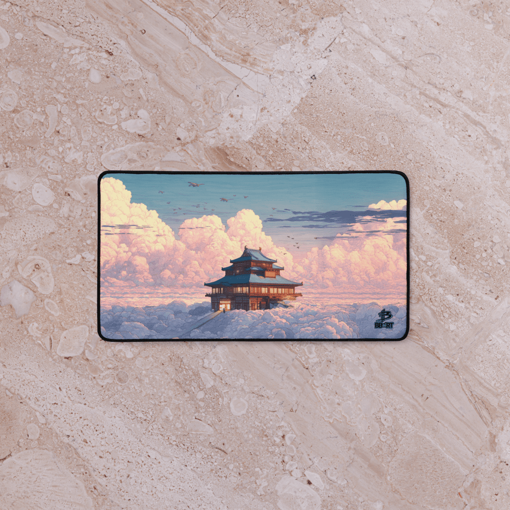 Temple of the Skyward Gate Desk Mat from BBairt