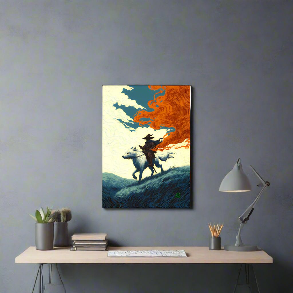 The Embertrail Rider – Photo Paper Poster - BBairt