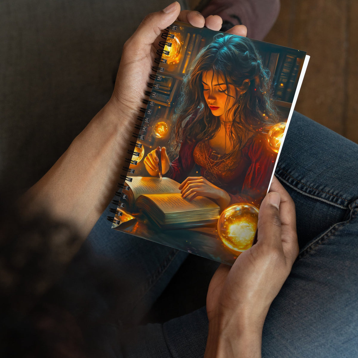The Enchantress’s Study Spiral Notebook - Mythic Jheyz Collection - BBairt