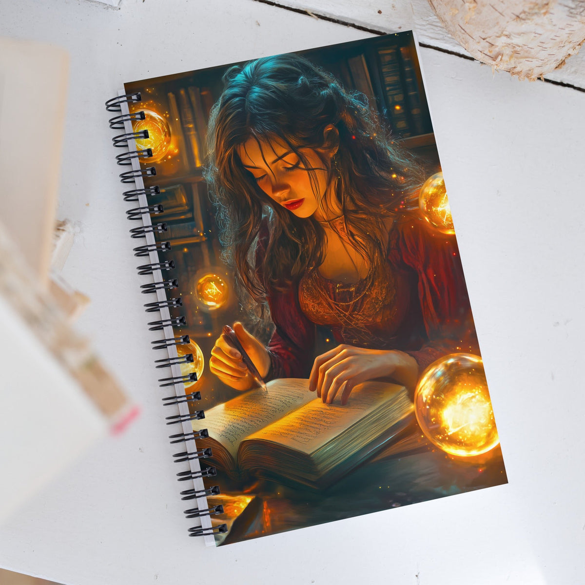 The Enchantress’s Study Spiral Notebook - Mythic Jheyz Collection - BBairt