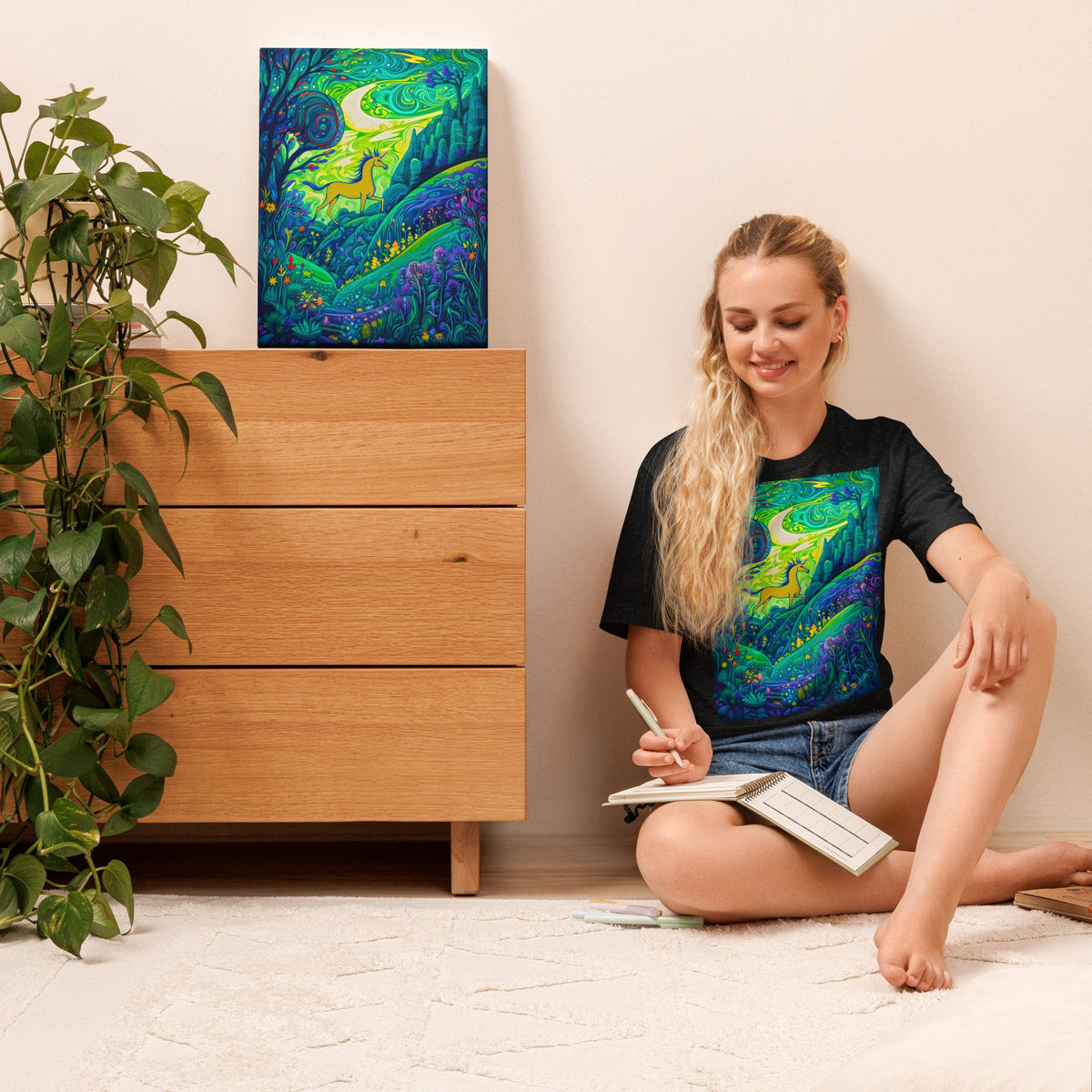 The Golden Wanderer - Unisex Staple T-Shirt - BBairt