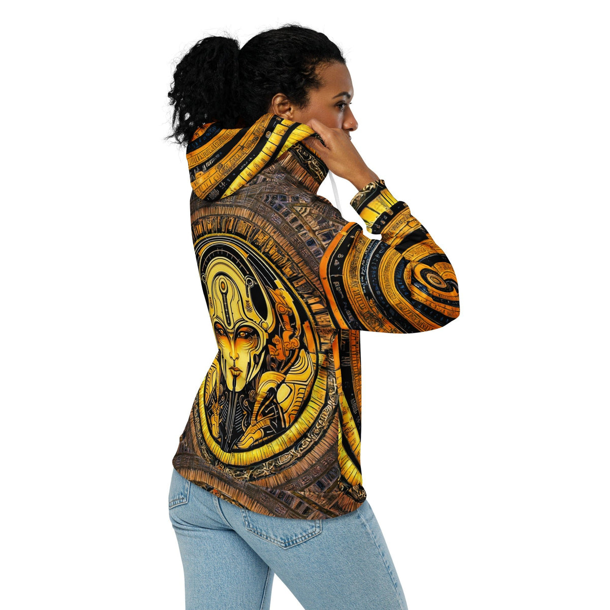 The Guardian's Mask: Alloyra - Unisex All - Over Print Zip Hoodie - BBairt