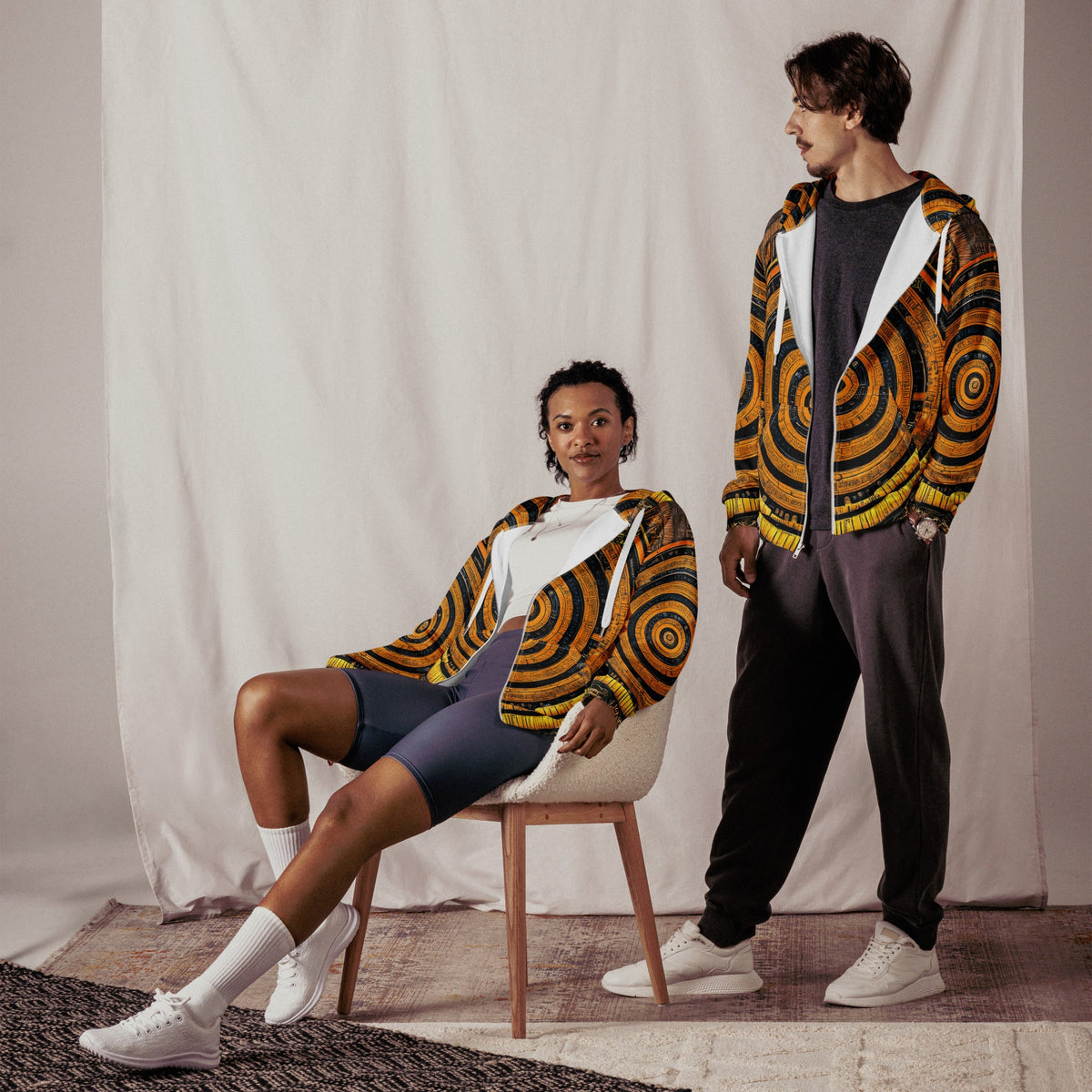 The Guardian's Mask: Alloyra - Unisex All - Over Print Zip Hoodie - BBairt