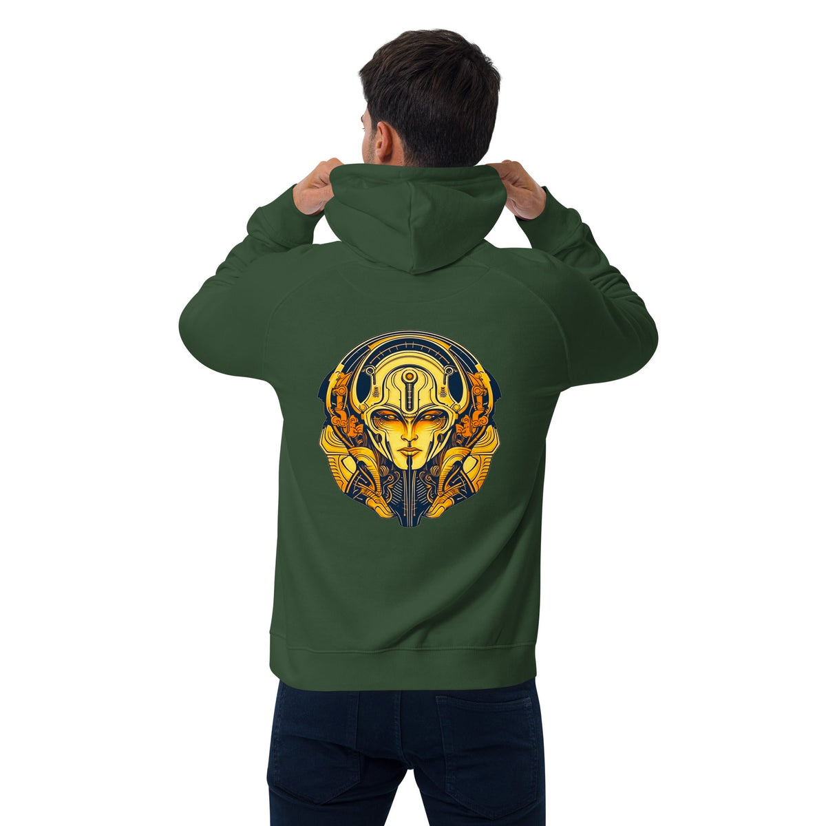 The Guardian's Mask: Alloyra - Unisex Eco Raglan Hoodie - BBairt