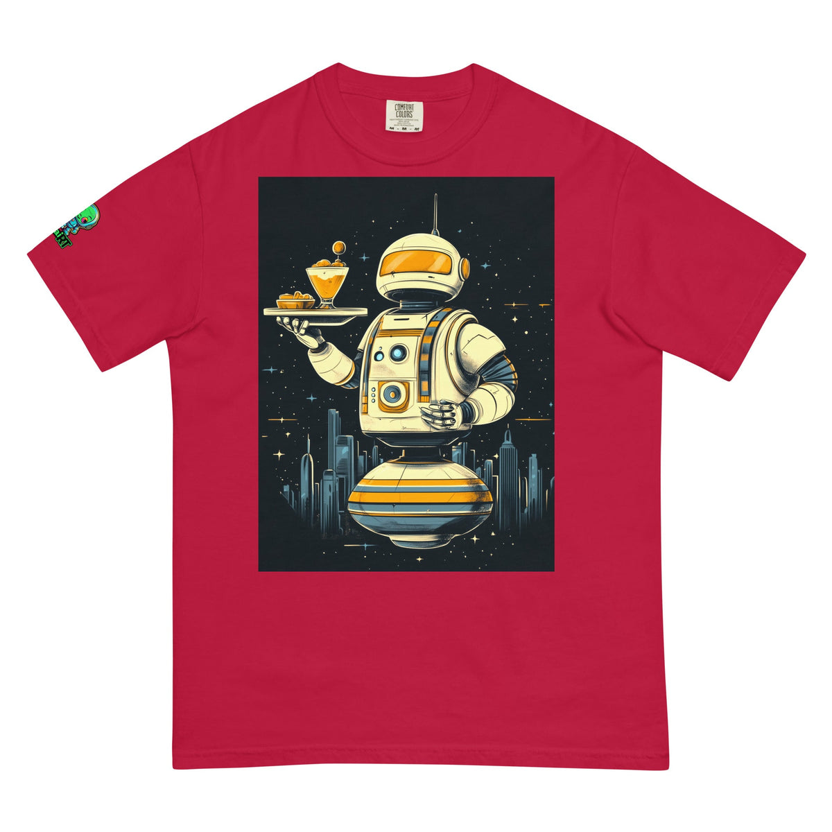 The Helpful Bot Butler - Unisex garment - dyed heavyweight t-shirt - BBairt