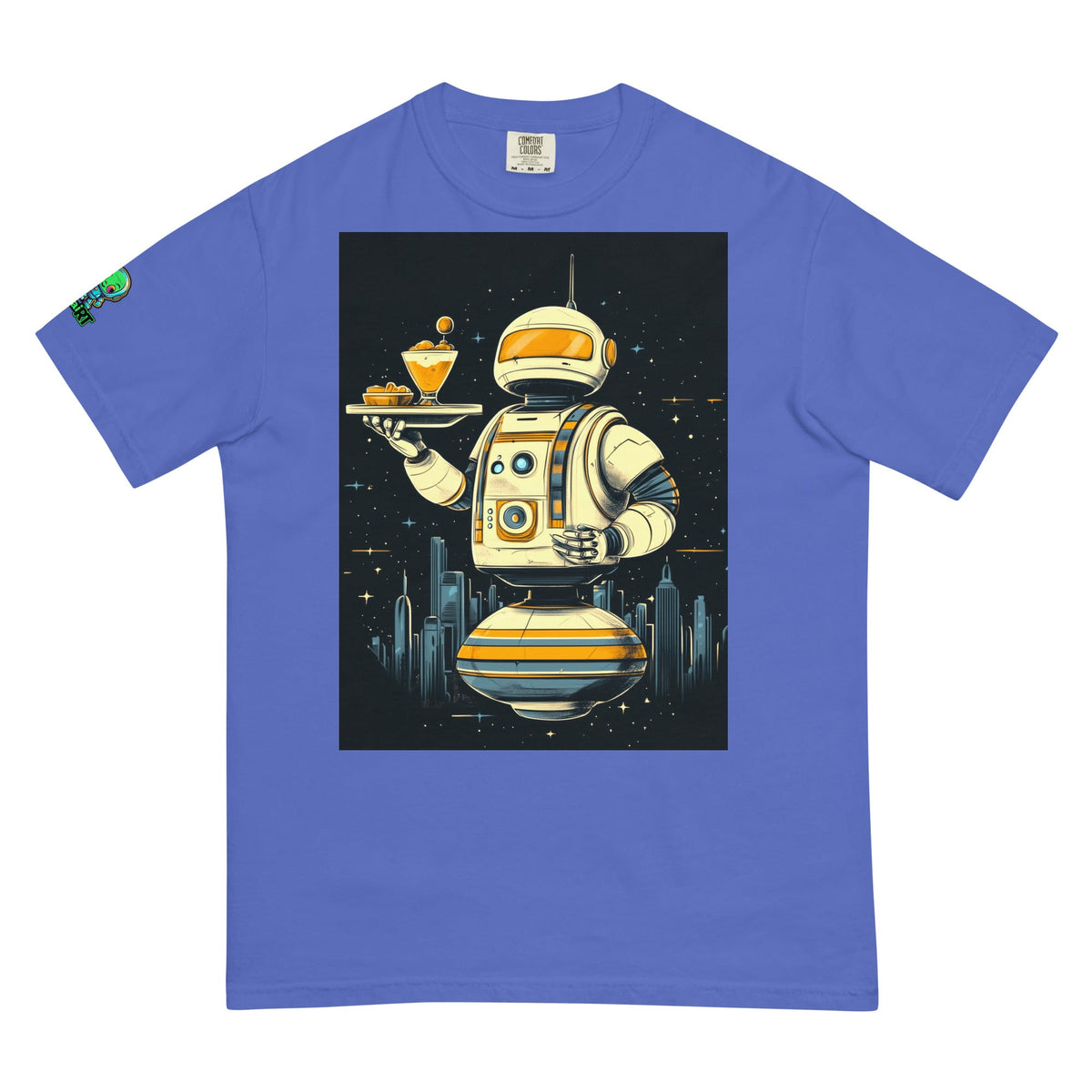 The Helpful Bot Butler - Unisex garment - dyed heavyweight t-shirt - BBairt