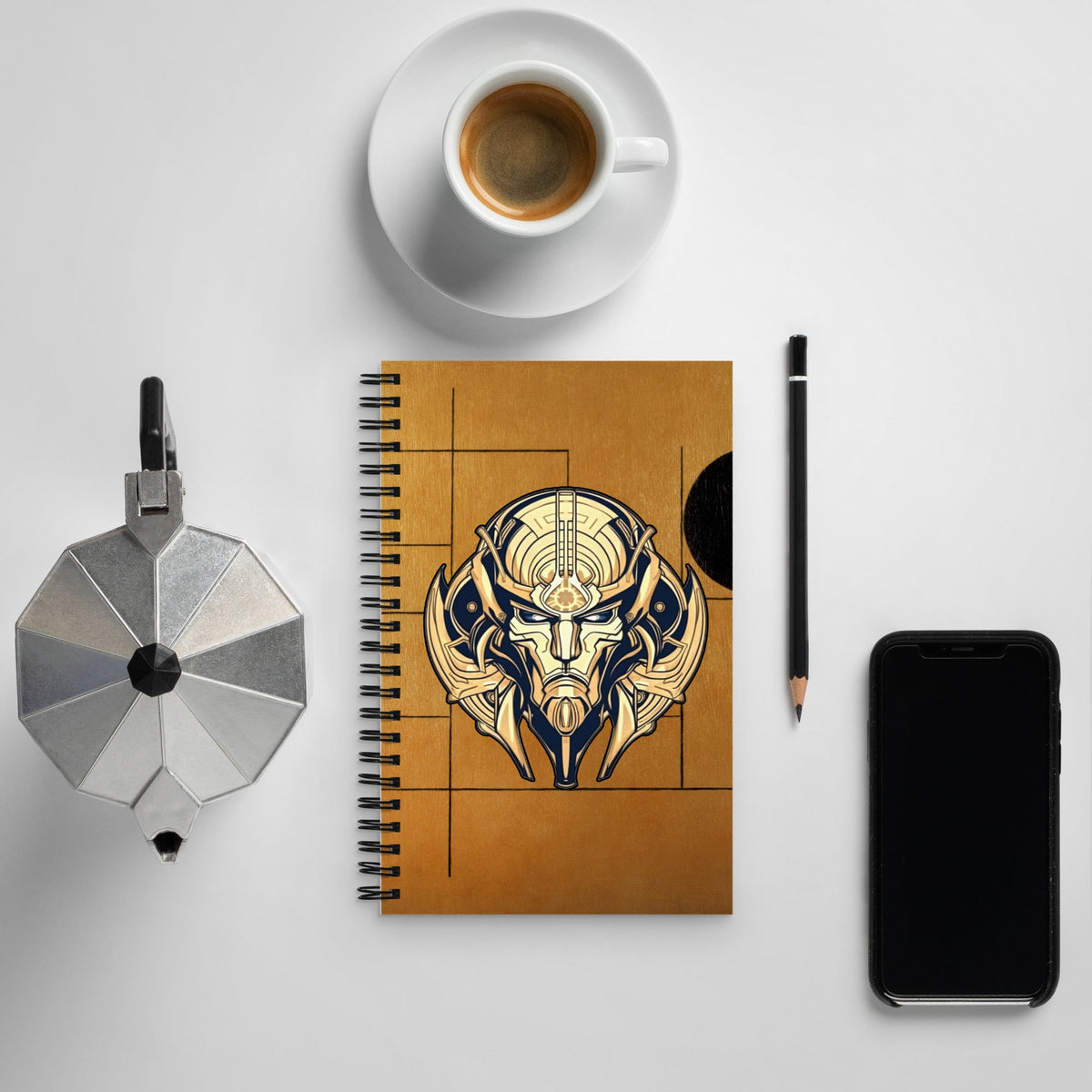 The Mask of Compassion: Landon - Spiral notebook - BBairt