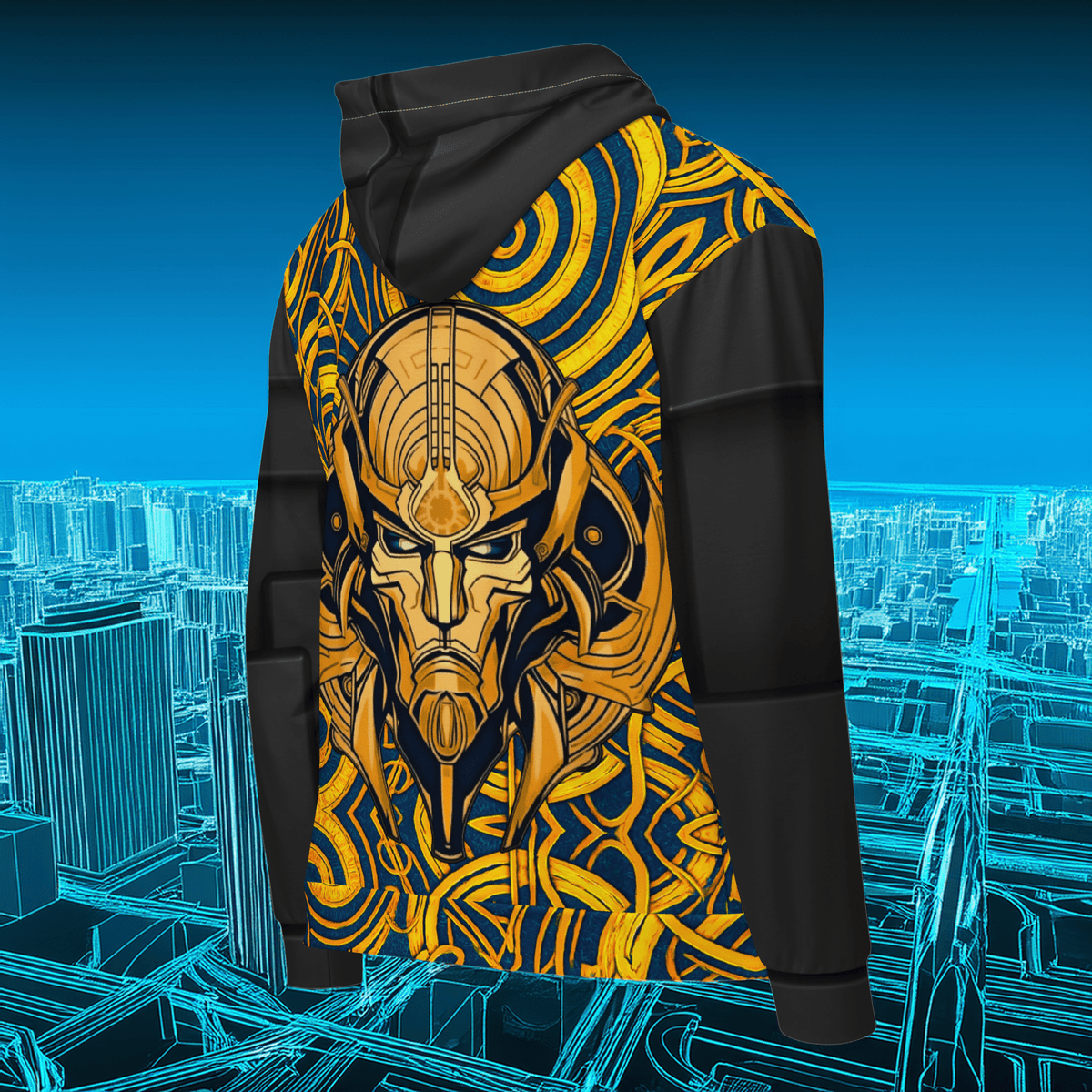 The Mask of Compassion: Landon - Unisex All - Over Print Zip Hoodie - BBairt