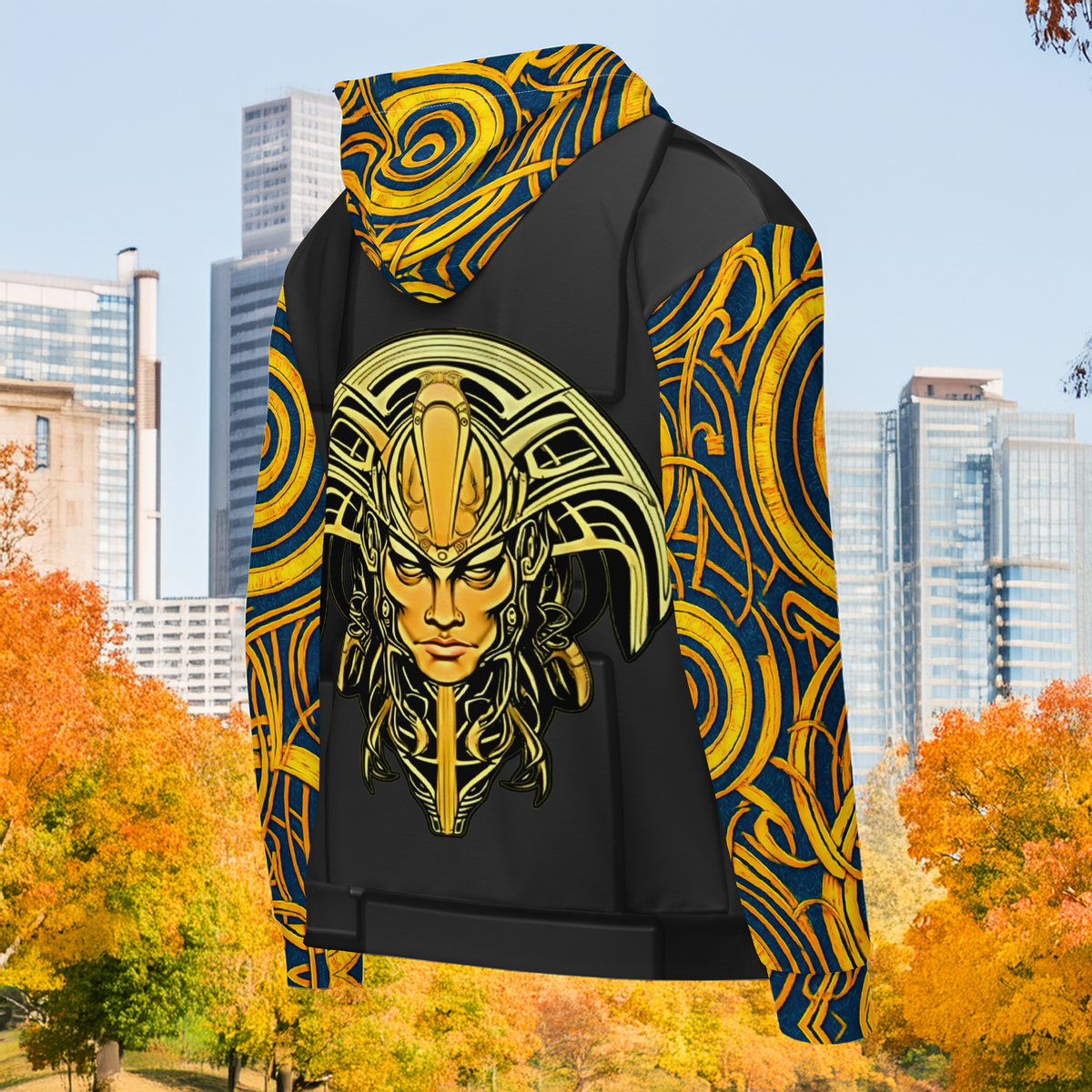 The Mask of Valor: Kara - Unisex All - Over Print Zip Hoodie - BBairt
