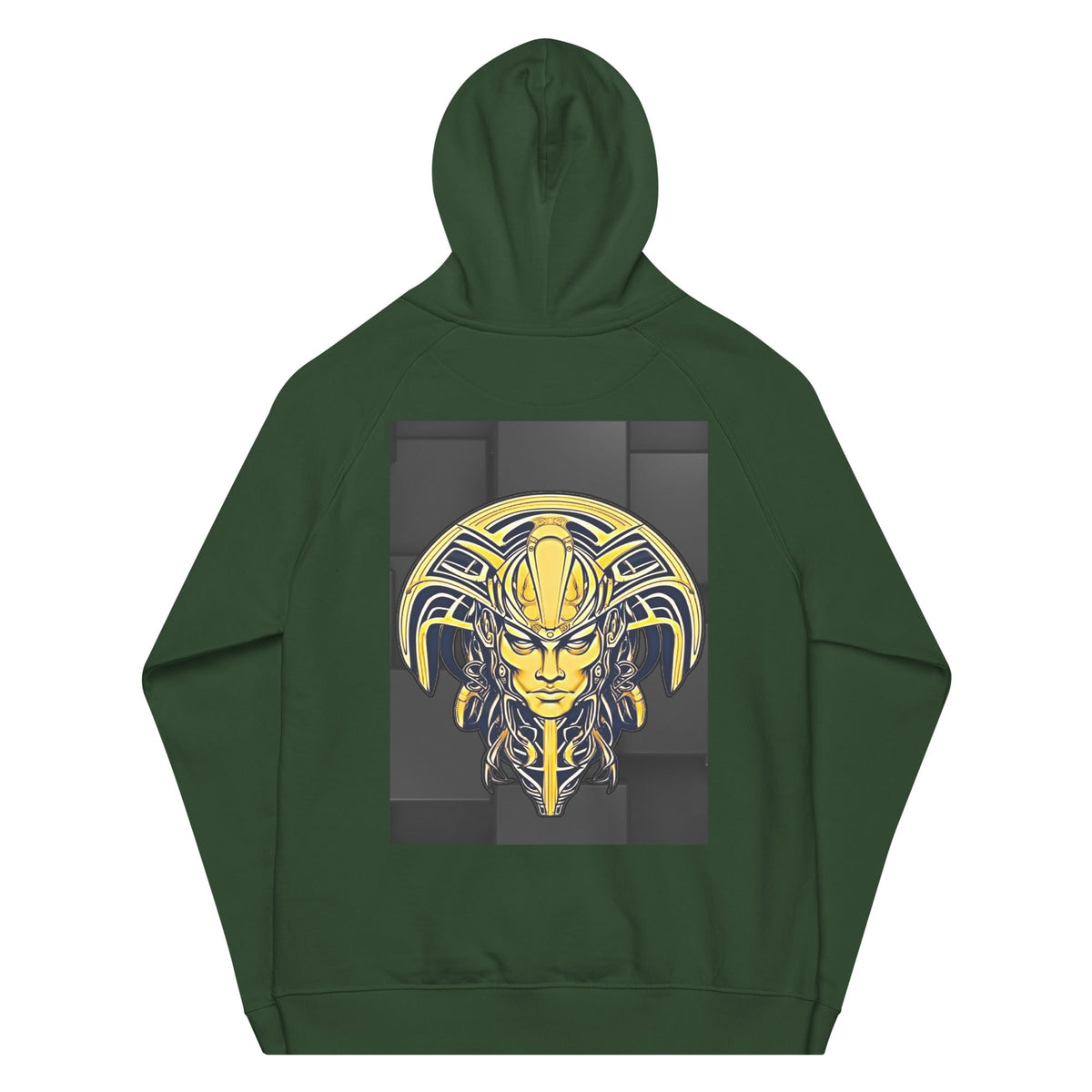 The Mask of Valor: Kara - Unisex Eco Raglan Hoodie - BBairt