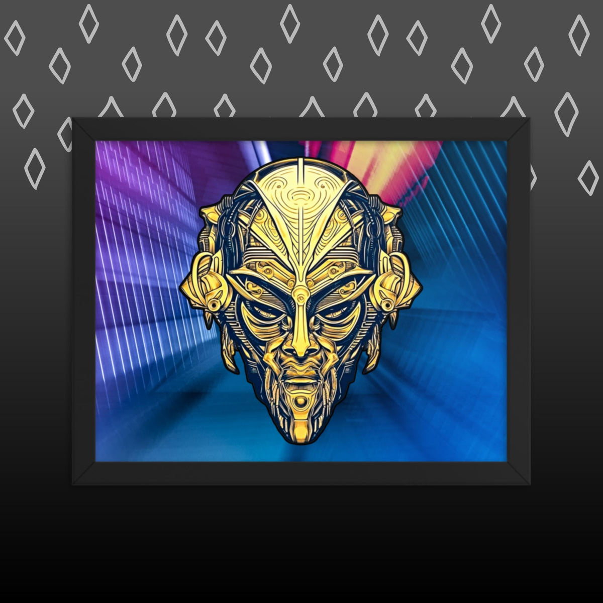 The Mask of Wisdom: Alden - Framed Photo Paper Poster - BBairt