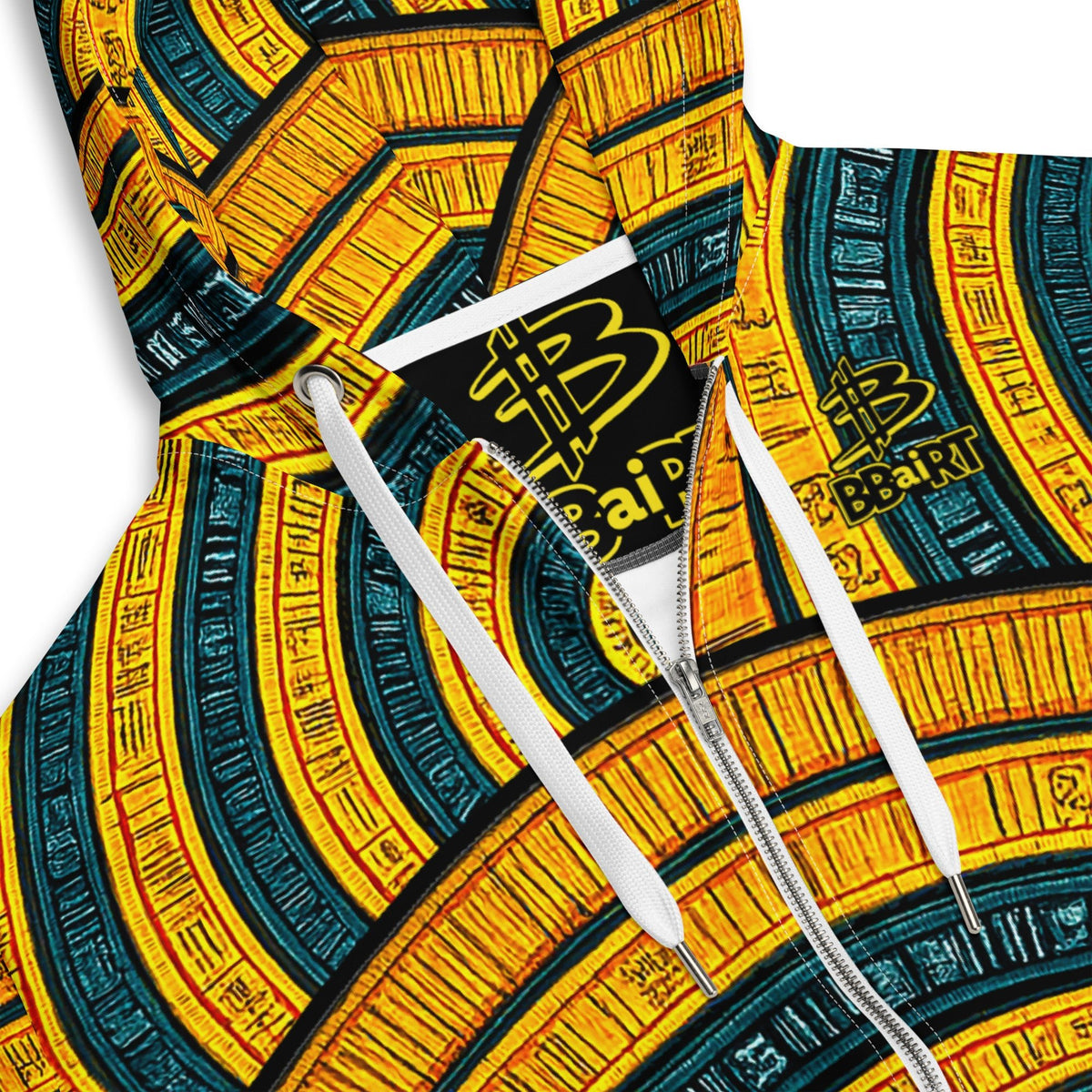 The Mask of Wisdom: Alden - Unisex All - Over Print Zip Hoodie - BBairt