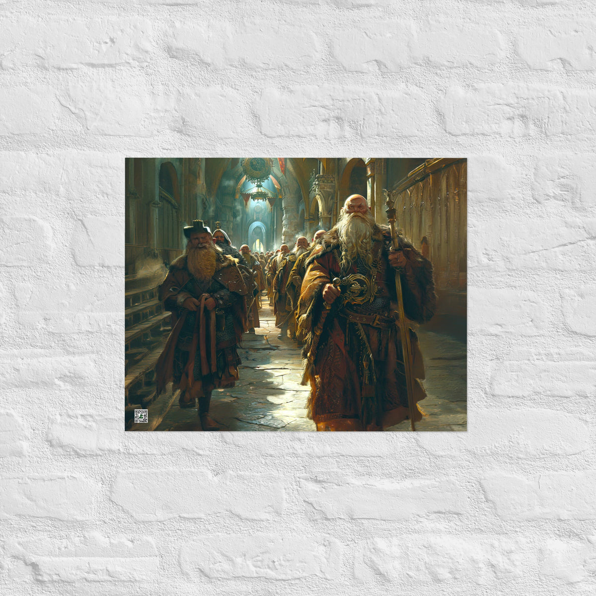 The Procession of the Stone Council - Photo paper poster - BBairt
