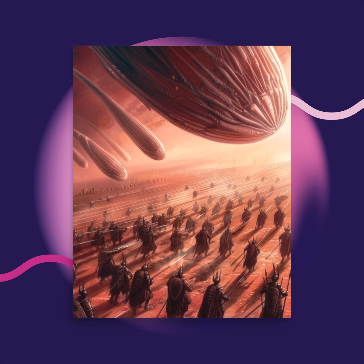 The Red Sky Armada - Photo paper poster - BBairt