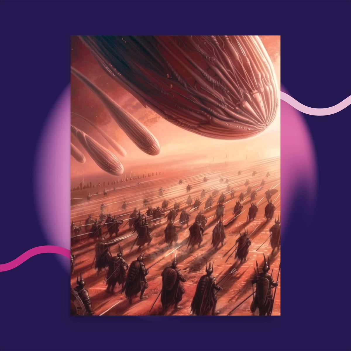 The Red Sky Armada - Photo paper poster - BBairt