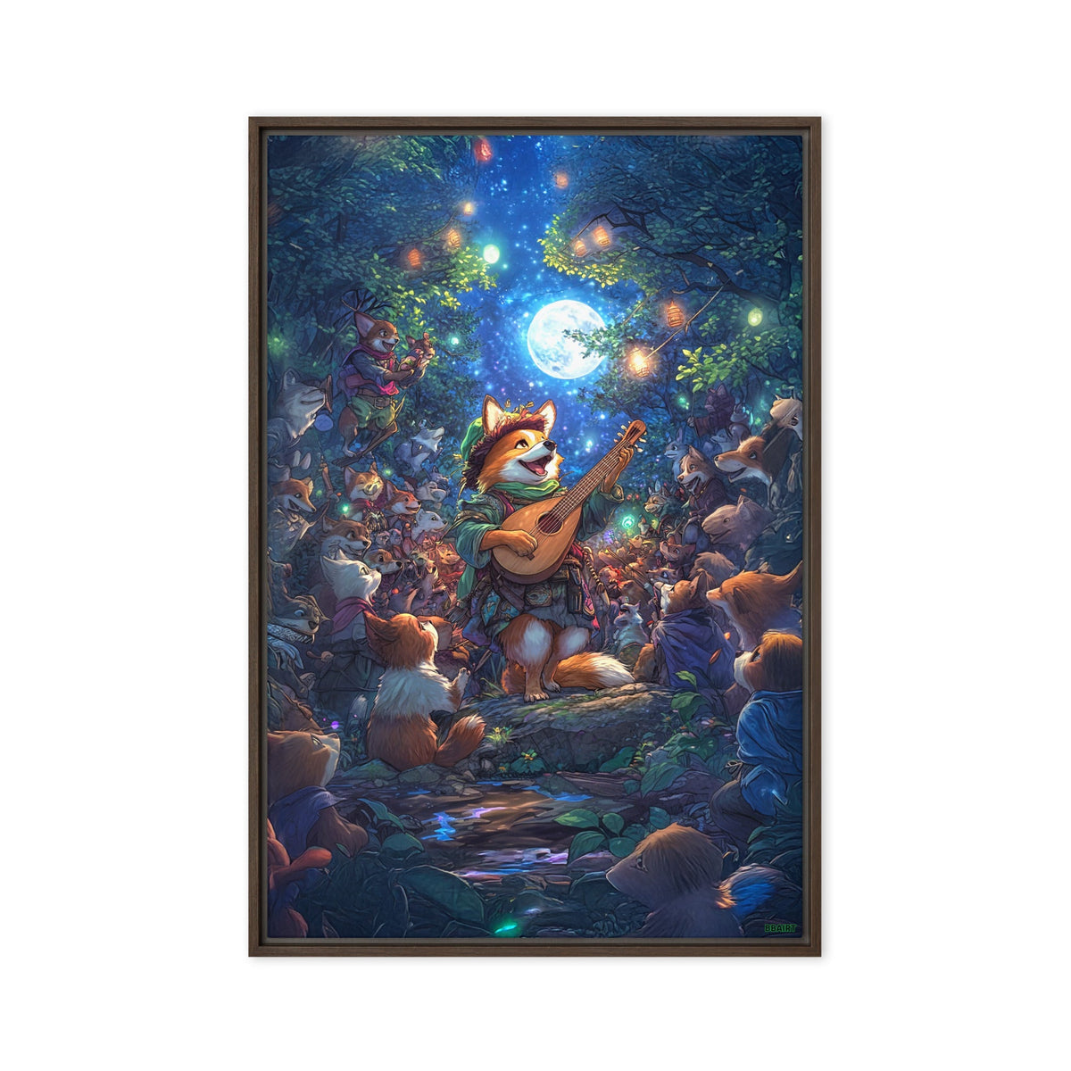 The Woodland Serenade - Framed Canvas Print - BBairt