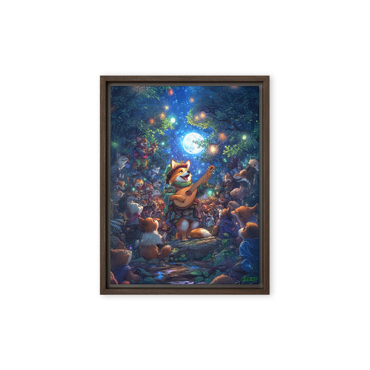 The Woodland Serenade - Framed Canvas Print - BBairt