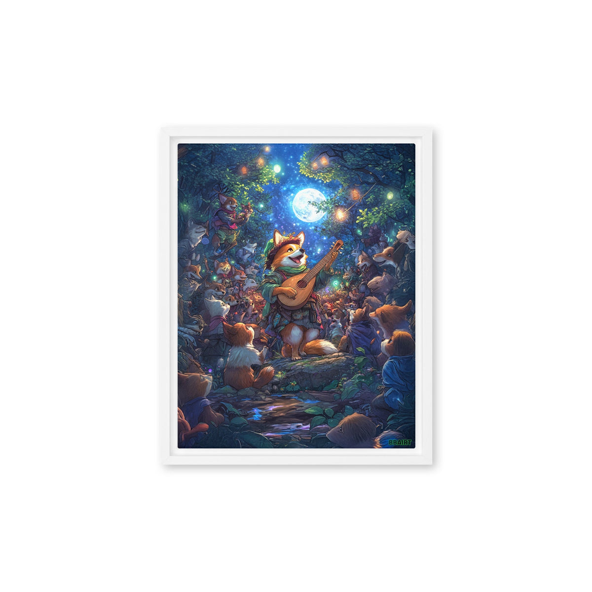 The Woodland Serenade - Framed Canvas Print - BBairt