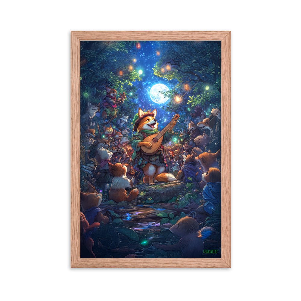 The Woodland Serenade - Framed Matte Poster - BBairt