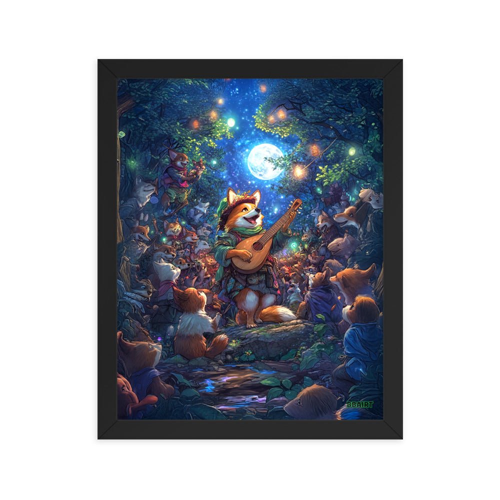 The Woodland Serenade - Framed Matte Poster - BBairt