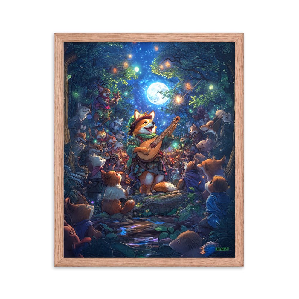 The Woodland Serenade - Framed Matte Poster - BBairt