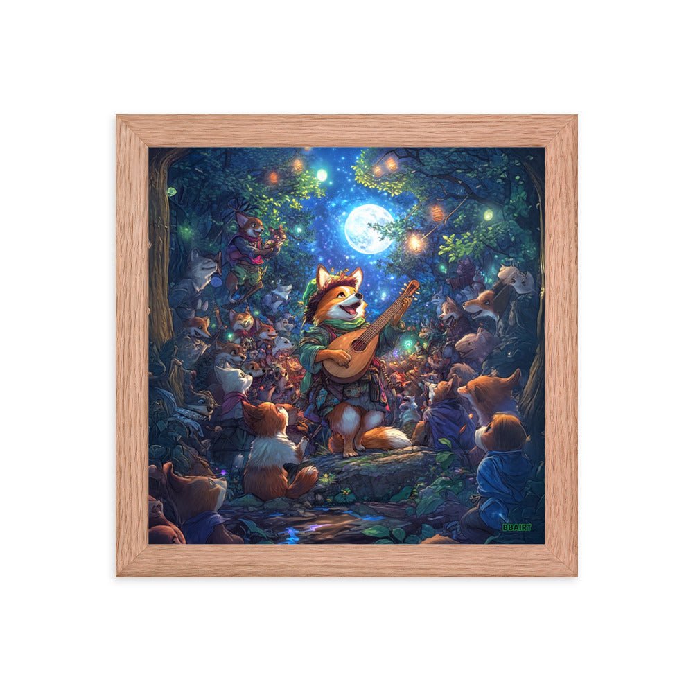 The Woodland Serenade - Framed Matte Poster - BBairt