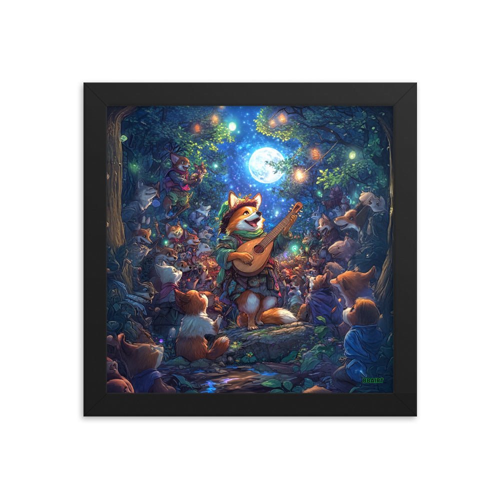 The Woodland Serenade - Framed Matte Poster - BBairt