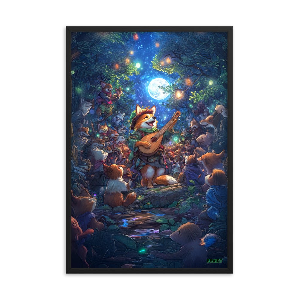 The Woodland Serenade - Framed Matte Poster - BBairt