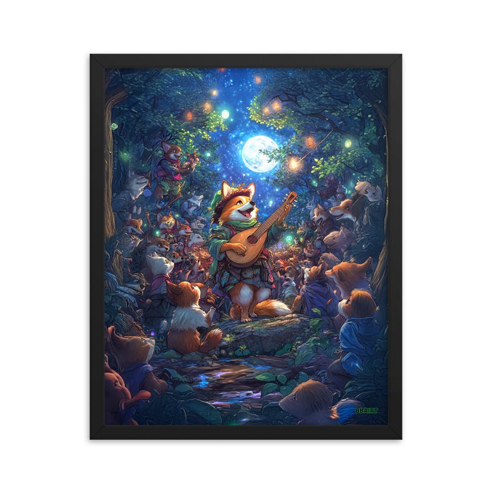 The Woodland Serenade - Framed Matte Poster - BBairt