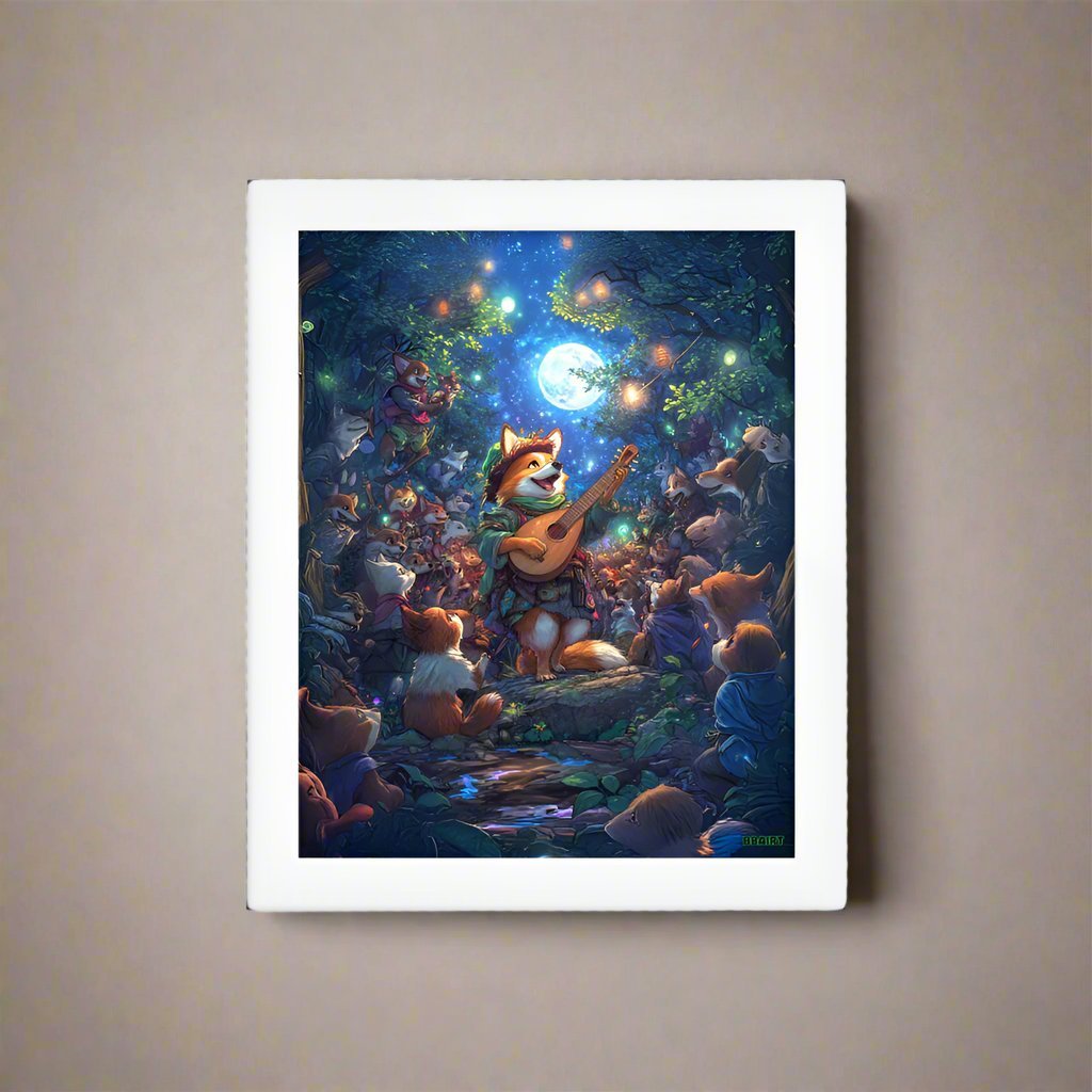 The Woodland Serenade - Framed Matte Poster - BBairt