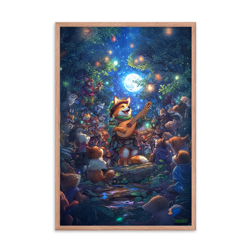 The Woodland Serenade - Framed Photo Paper Poster - BBairt