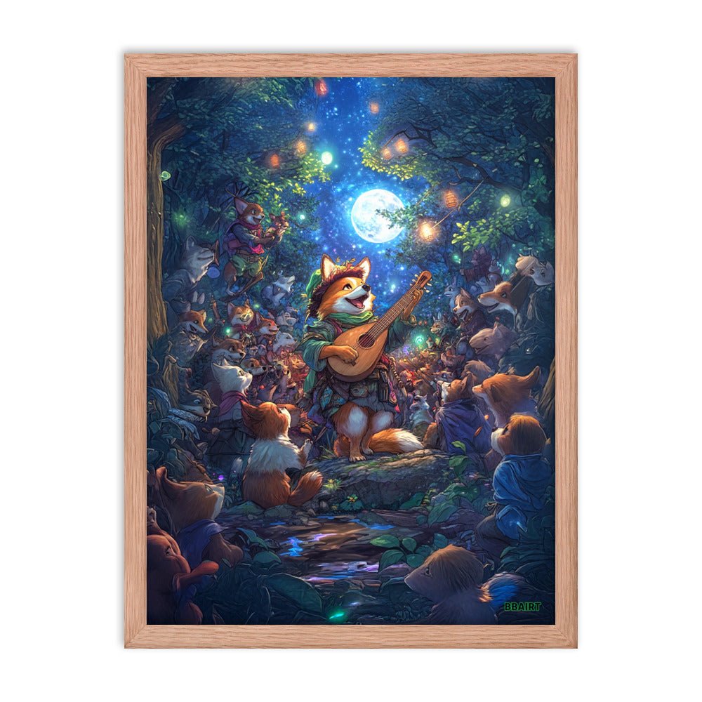 The Woodland Serenade - Framed Photo Paper Poster - BBairt
