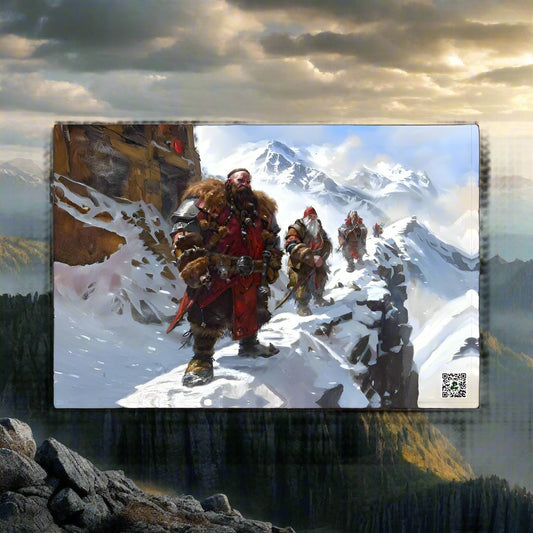 Trek to Khazag's Summit - Photo paper poster - BBairt