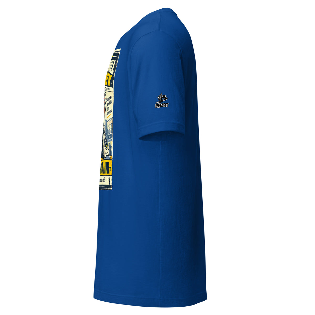 Talon Mall Security – Birds of Labor unisex staple T-shirt, true royal left view mockup