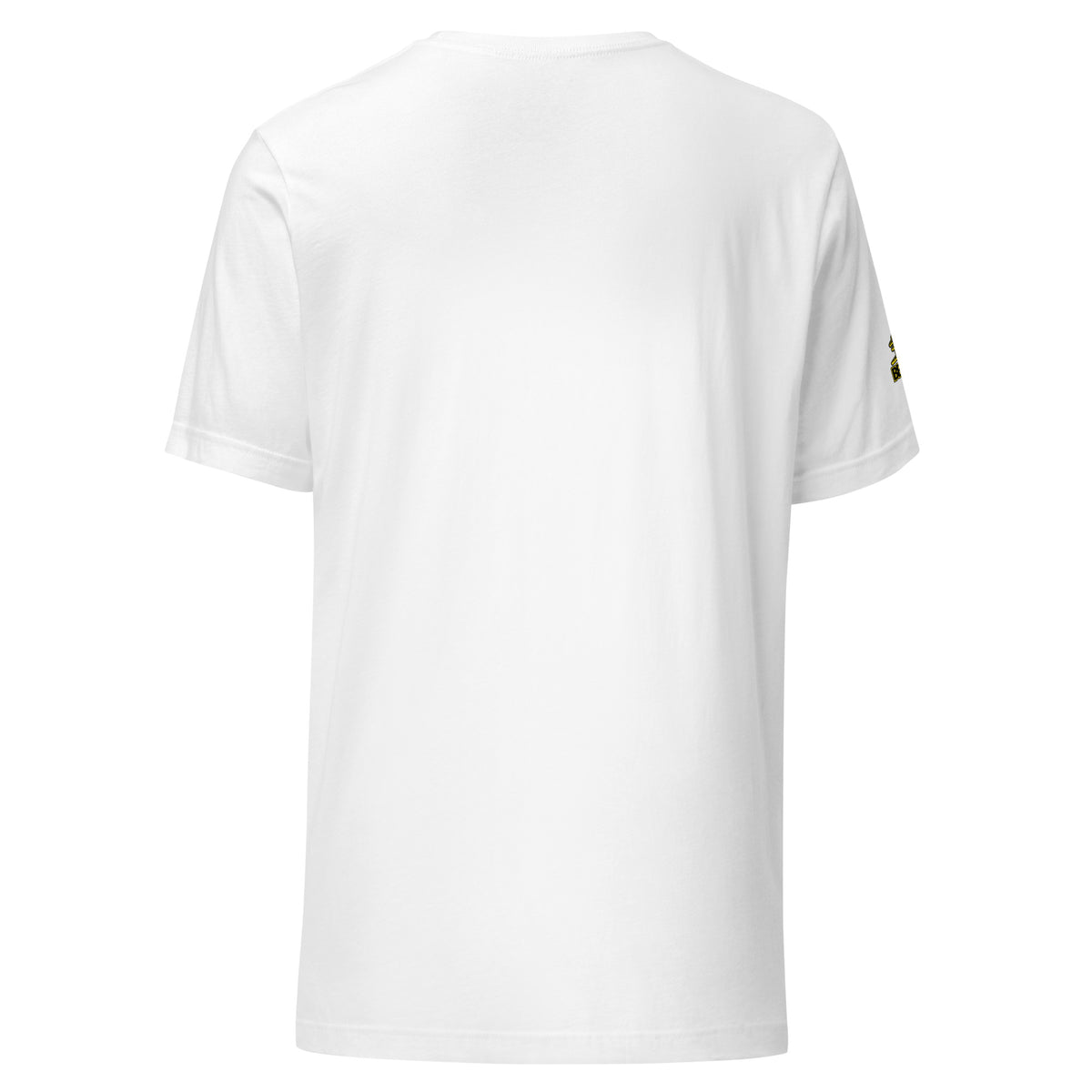 Don’t Stress Beautiful People! unisex staple T-shirt — white back view mockup
