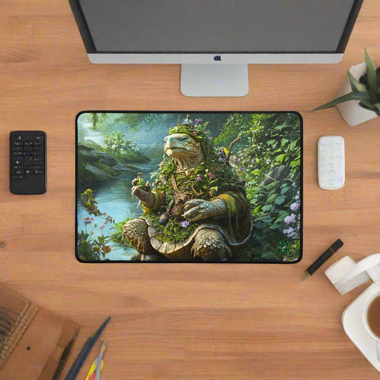 Wiseheart the Druid Turtle Desk Mat - BBairt
